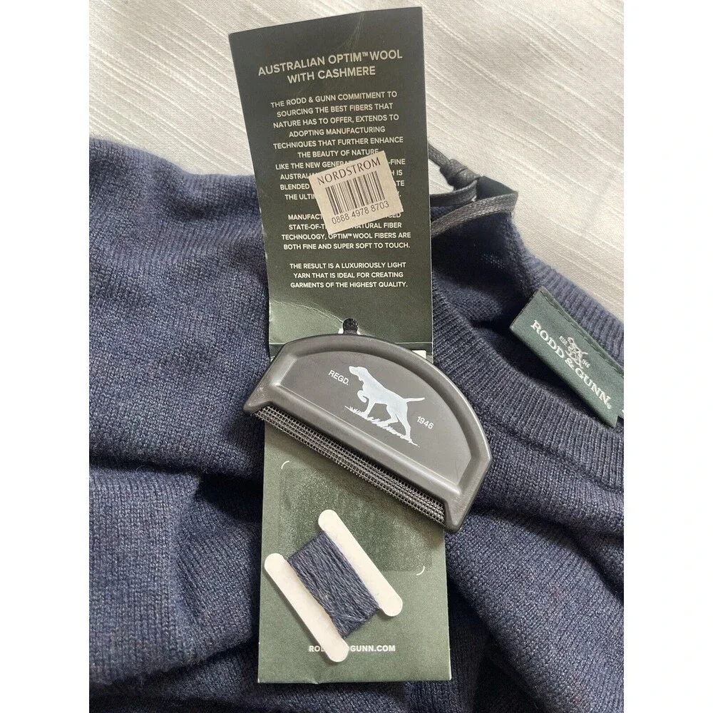 Rodd & Gunn Queenstown Sweater In Blue Granite Sz XXXL New